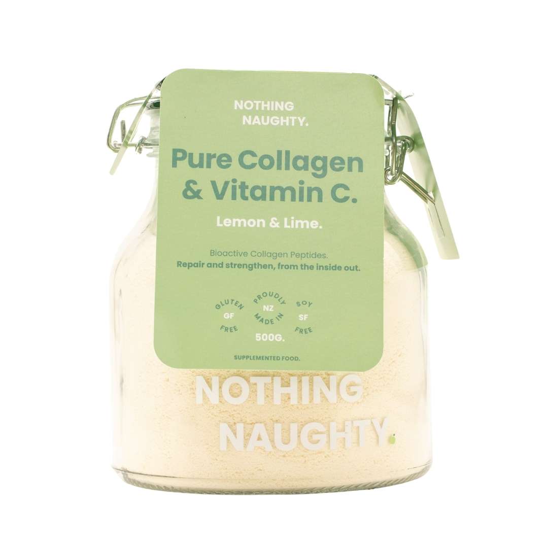 Nothing Naughty Pure Collagen Powder Lemon & Lime & Vitamin C