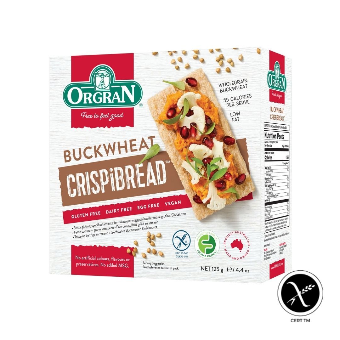 Orgran Toasted Buckwheat Crispibread