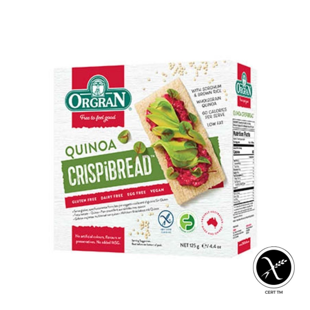 Orgran Toasted Multigrain Crisipibread With Quinoa