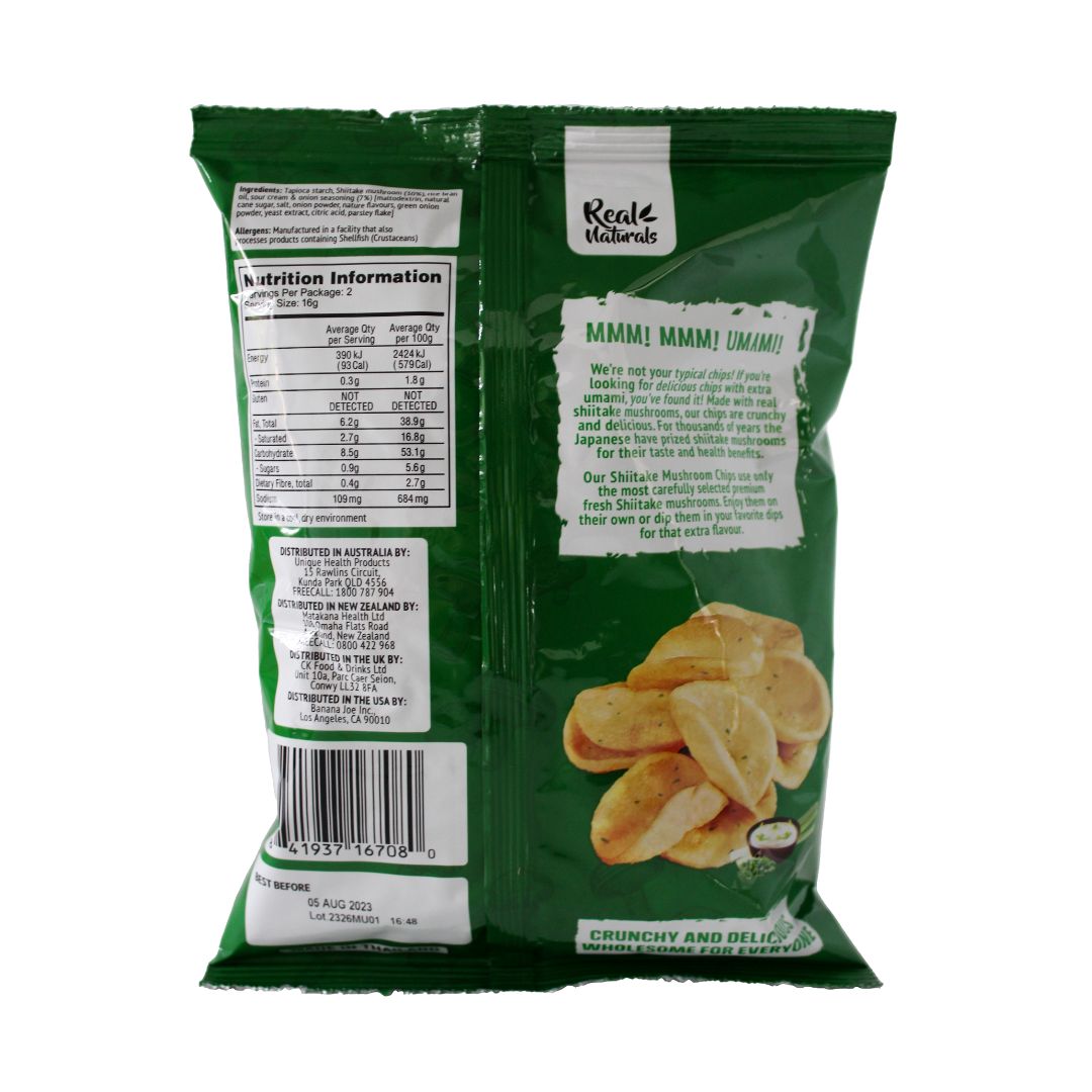 Real Naturals Shiitake Mushroom Chips Sour Cream & Onion 2