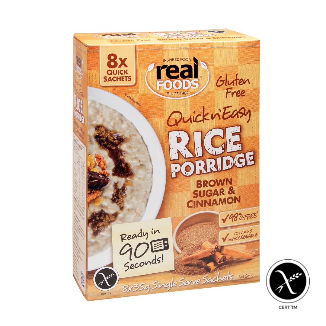 Realfoods Rice Porridge Brown Sugar Cinnamon