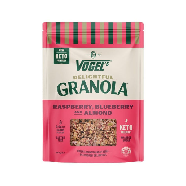 Vogels Delightful Raspberry Blueberry & Almond Granola Cereal Gluten