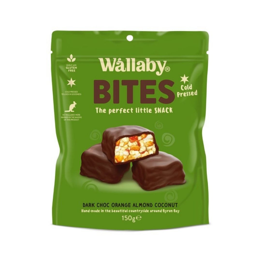 Wallaby Dark Chocolate Orange Almond Bar