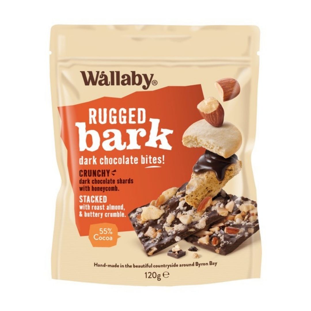 Wallaby Rugged Bark Dark Chocolate Bites - Honeycomb Crumble