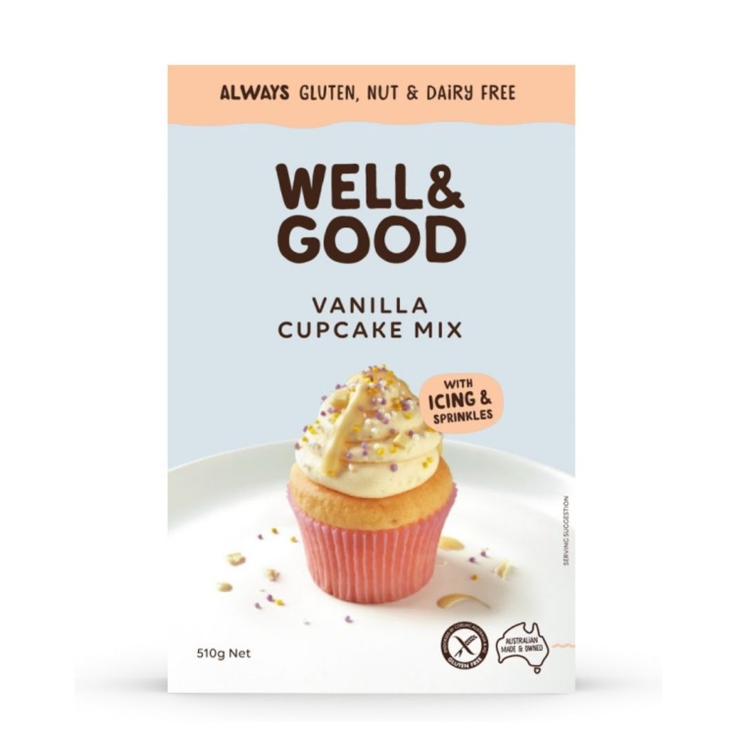 Well & Good Cup Cake Mix & Vanilla Frosting