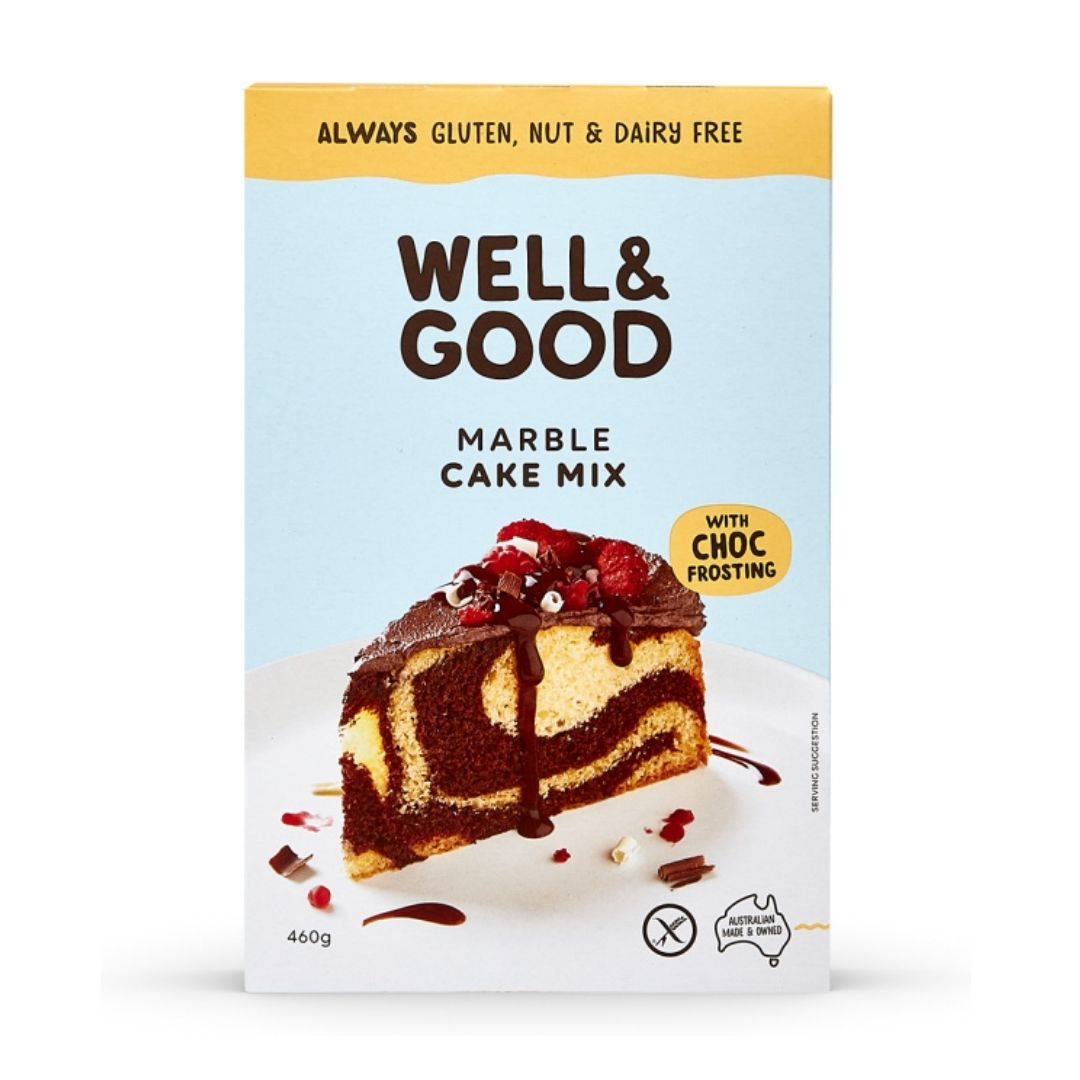 Well & Good Marble Cake Mix & Choc Frosting